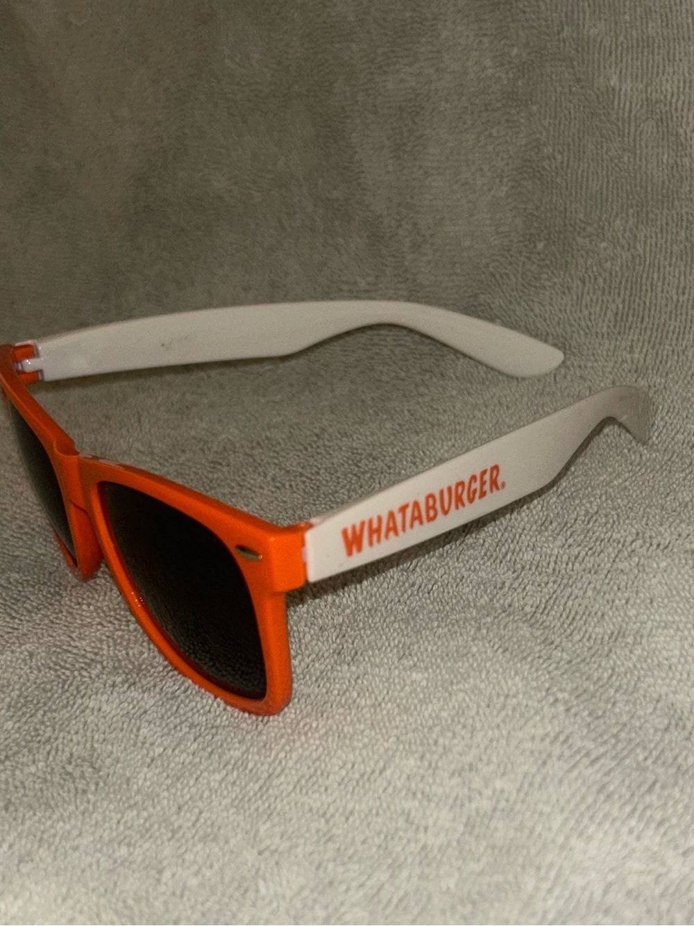 Whataburger UV Protection Sunglasses Orange & White Advertising Plastic